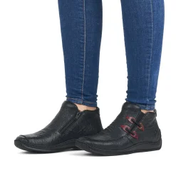 Rieker Women'S Slippers Asphalt Black