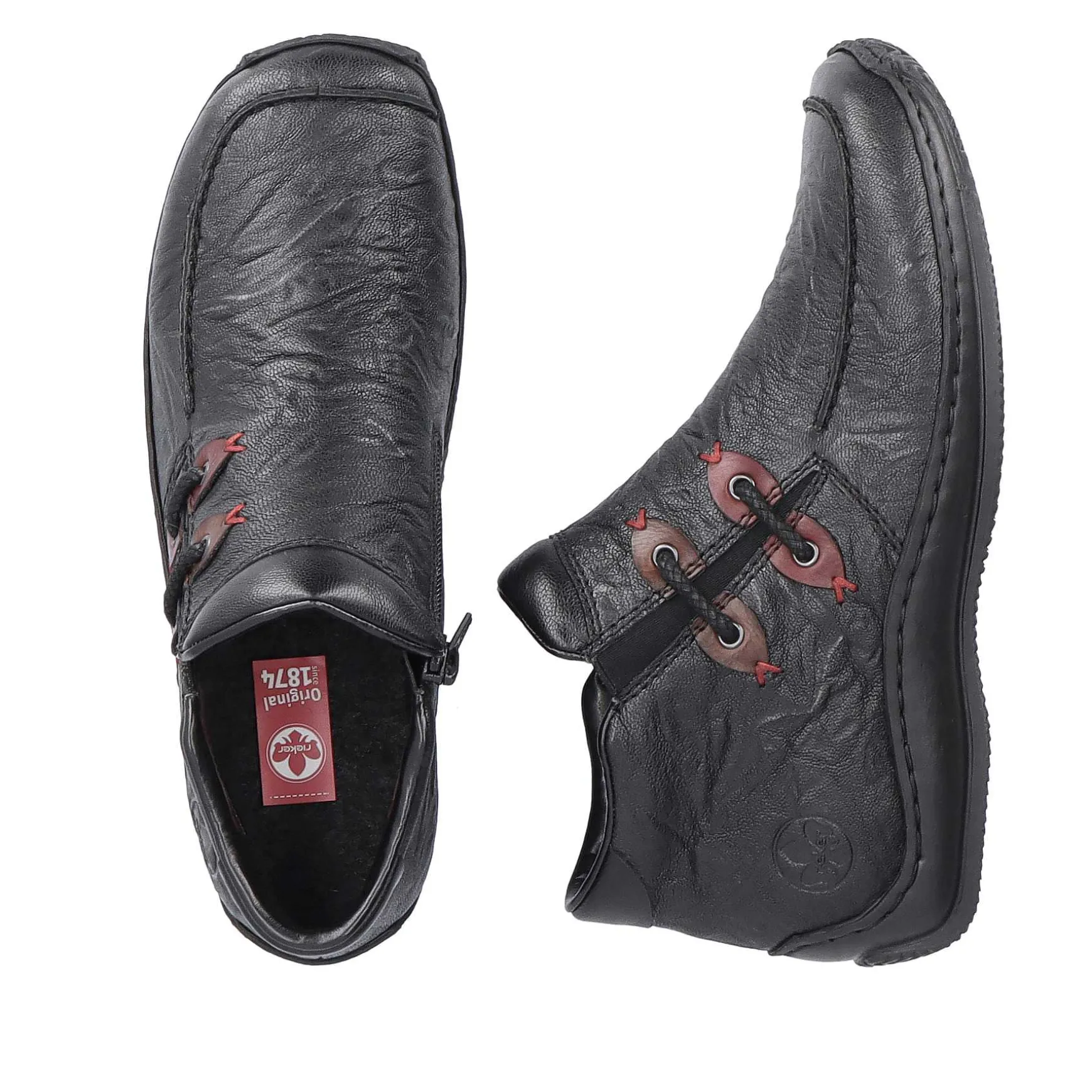 Rieker Women'S Slippers Asphalt Black