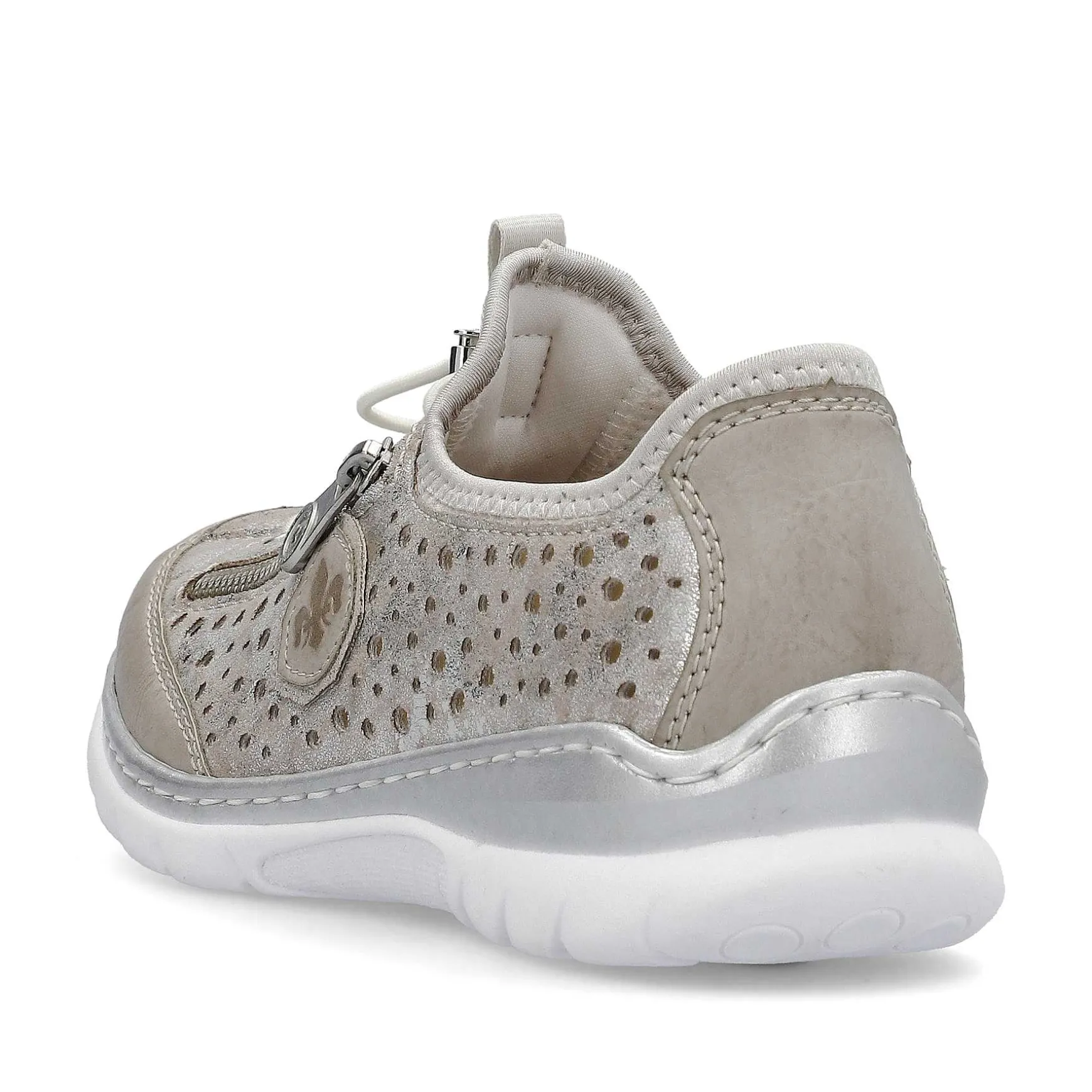 Rieker Women'S Slippers Beige Metallic