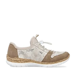 Rieker Women'S Slippers Brown Beige