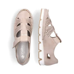 Rieker Women'S Slippers Brown-Beige