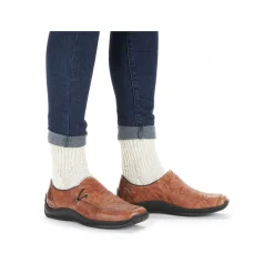 Rieker Women'S Slippers Caramel Brown