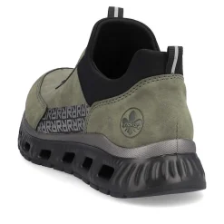 Rieker Women'S Slippers Khaki-Black