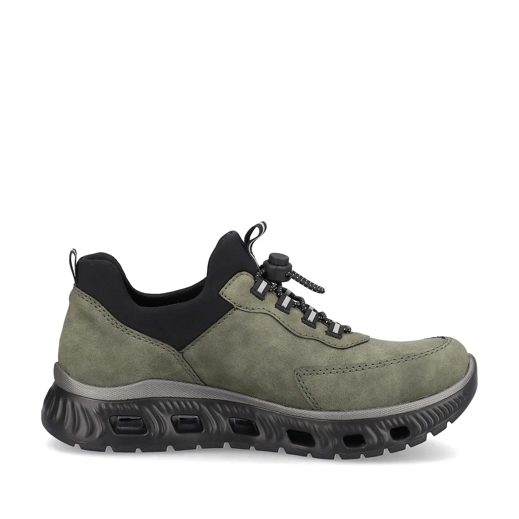 Rieker Women'S Slippers Khaki-Black