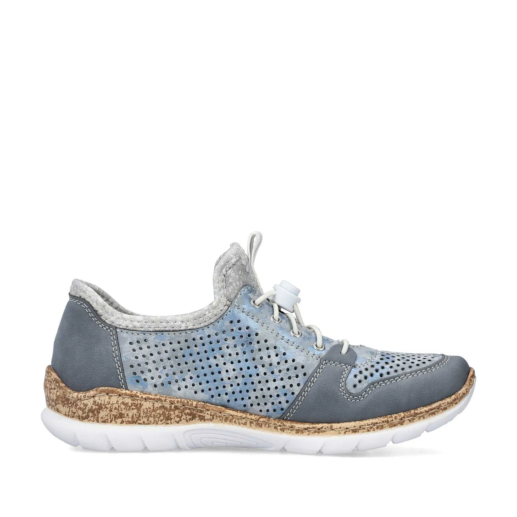 Rieker Women'S Slippers Metallic Blue