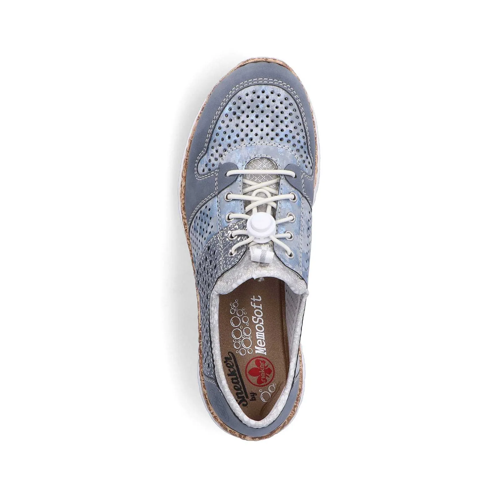 Rieker Women'S Slippers Metallic Blue