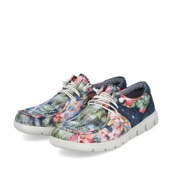 Rieker Women'S Slippers Multi-Denim Blue