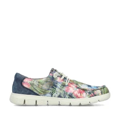 Rieker Women'S Slippers Multi-Denim Blue