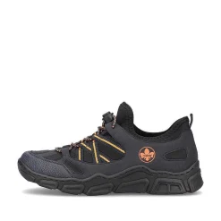 Rieker Women'S Slippers Navy Blue-Orange