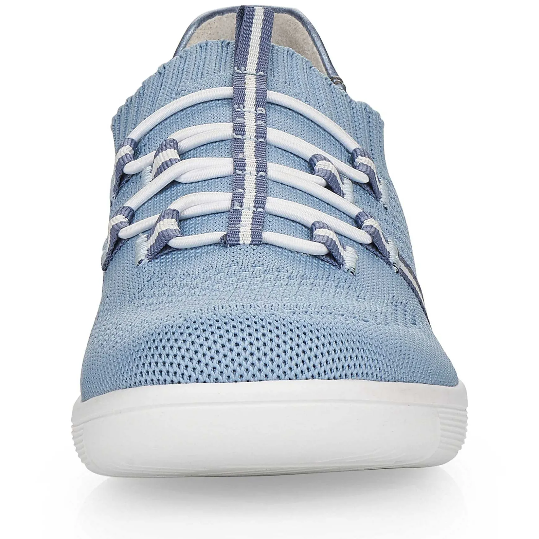 Rieker Women'S Slippers Sky Blue-Pure White