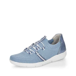 Rieker Women'S Slippers Sky Blue-Pure White