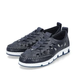 Rieker Women'S Slippers Steel Blue