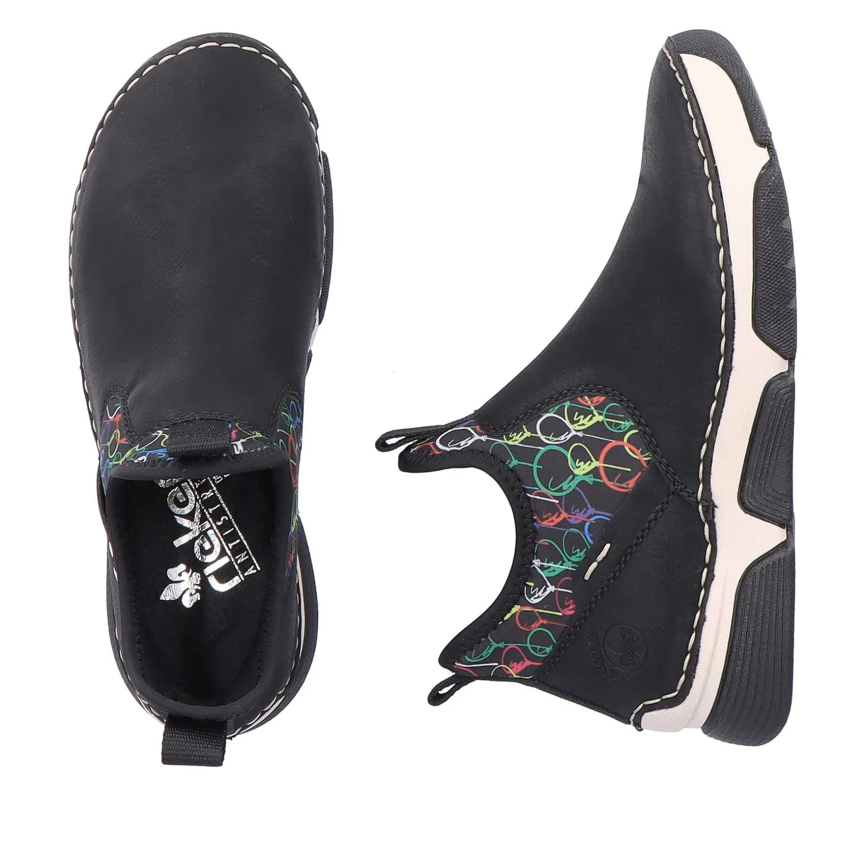 Rieker Women'S Slippers Urban Black