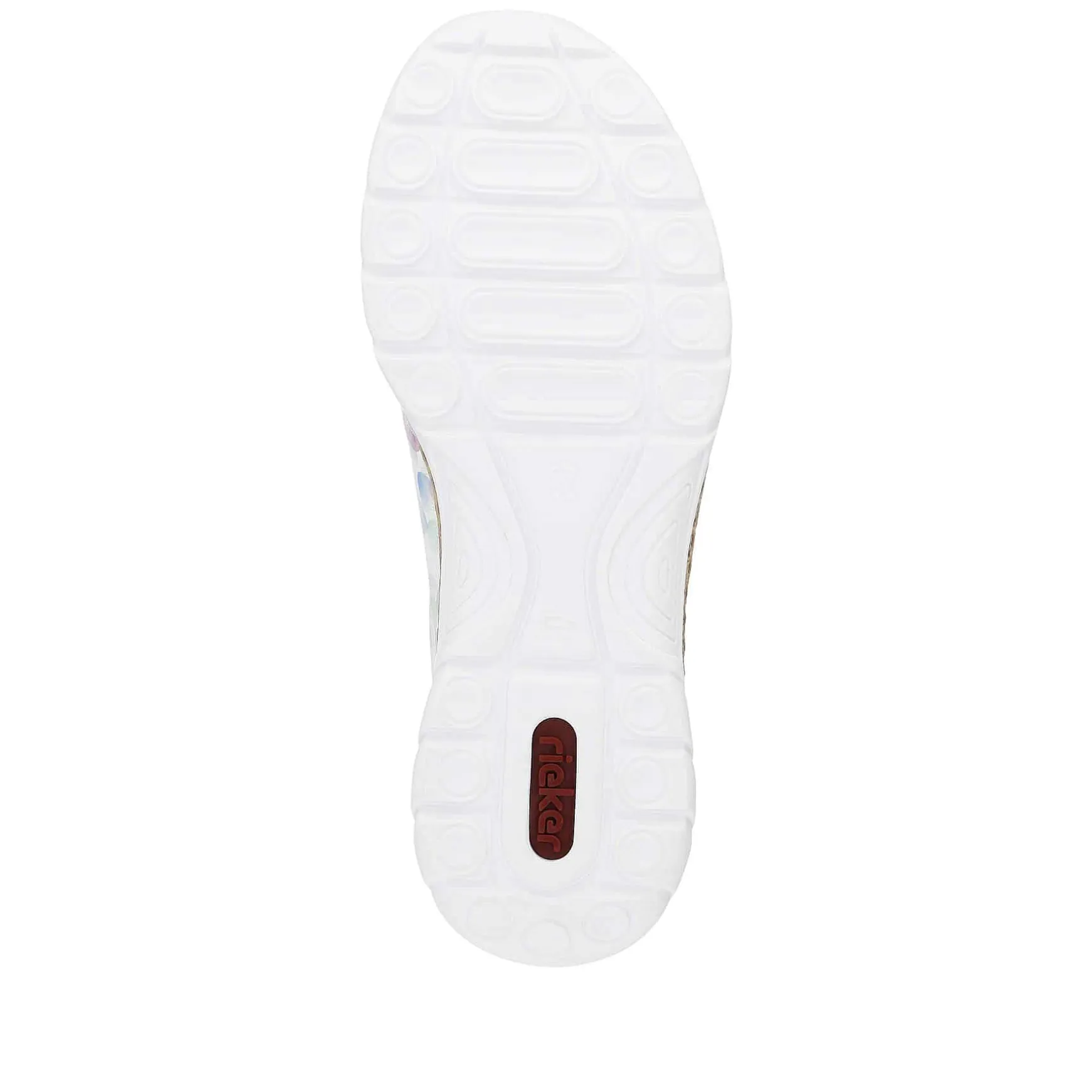 Rieker Women'S Slippers White-Multi-Cream Beige