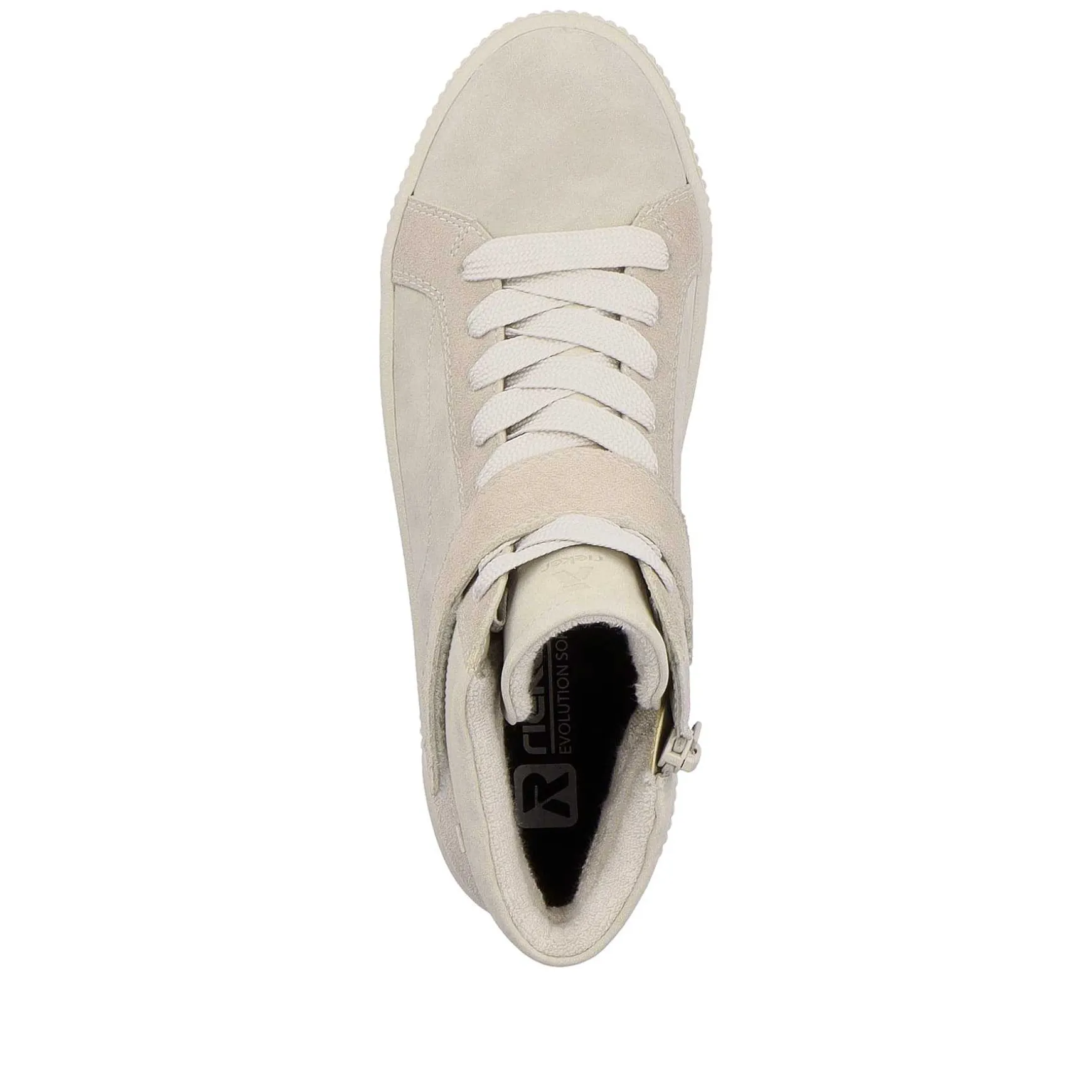 Rieker Women'S Sneaker High Cream Beige