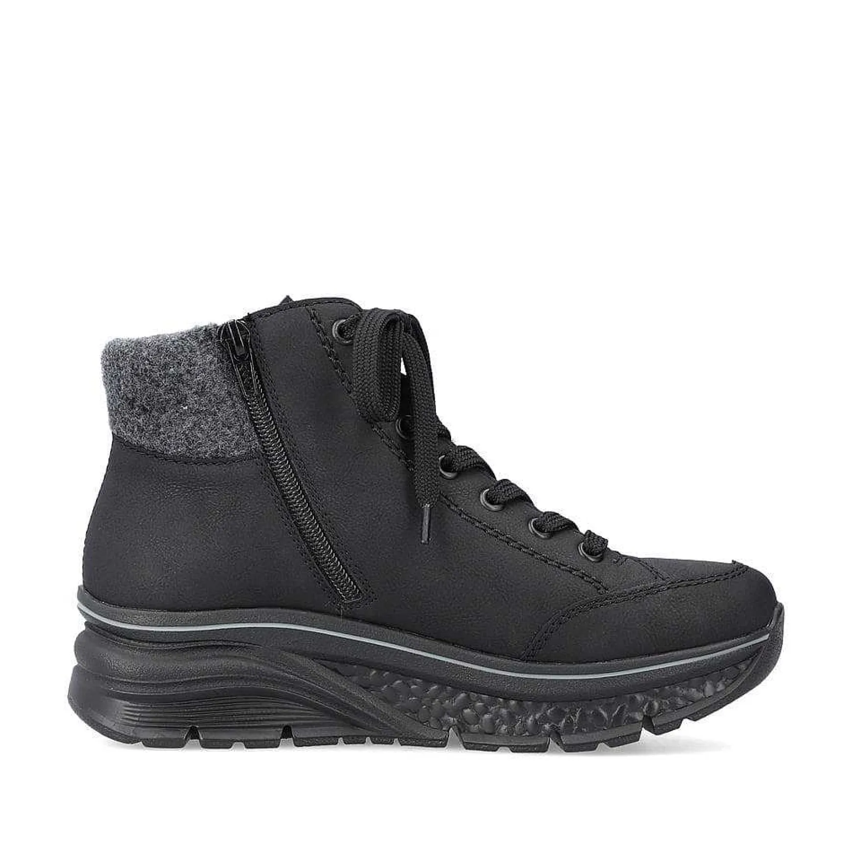 Rieker Women'S Sneaker High Deep Black