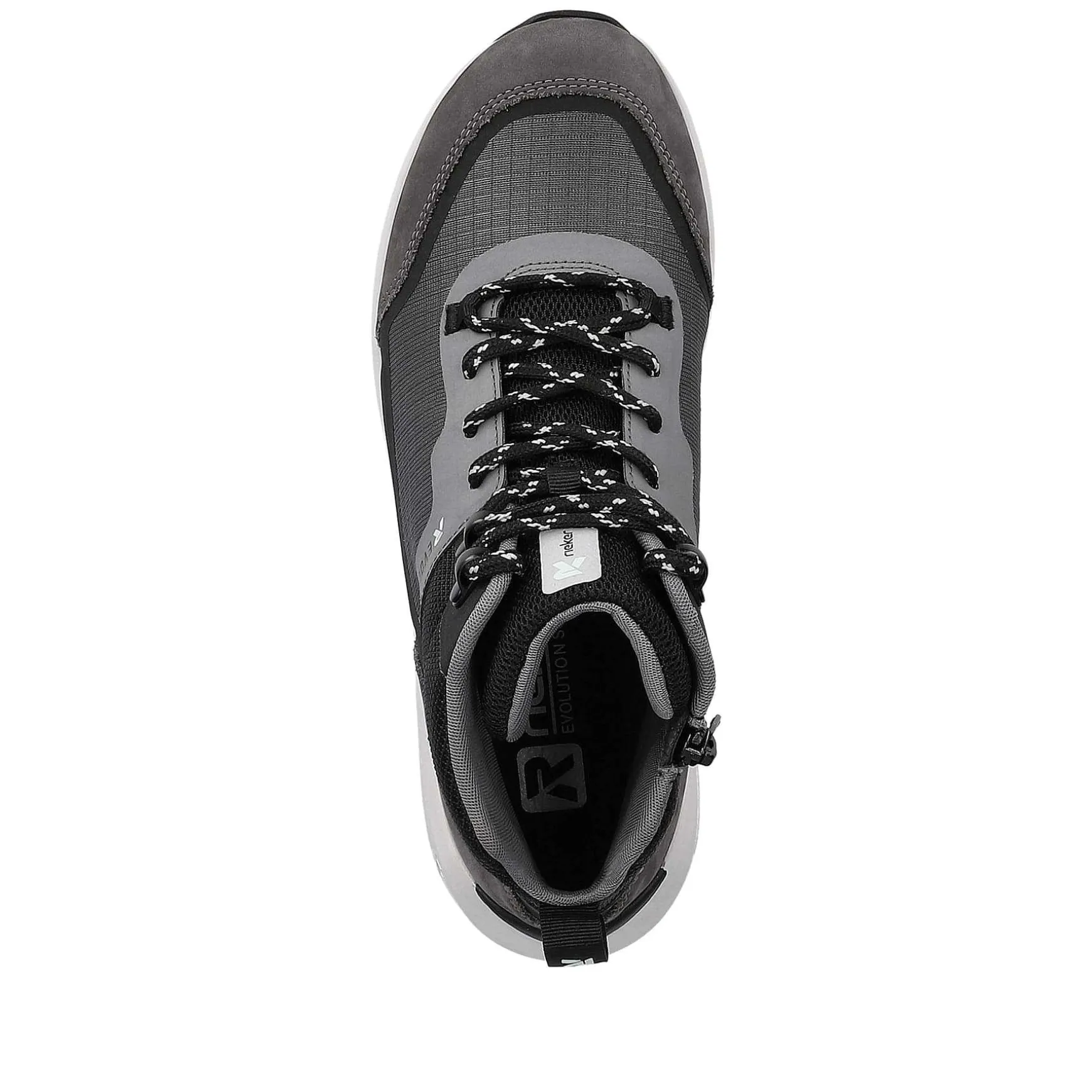 Rieker Women'S Sneaker High Stone-Grey Ocean-Blue