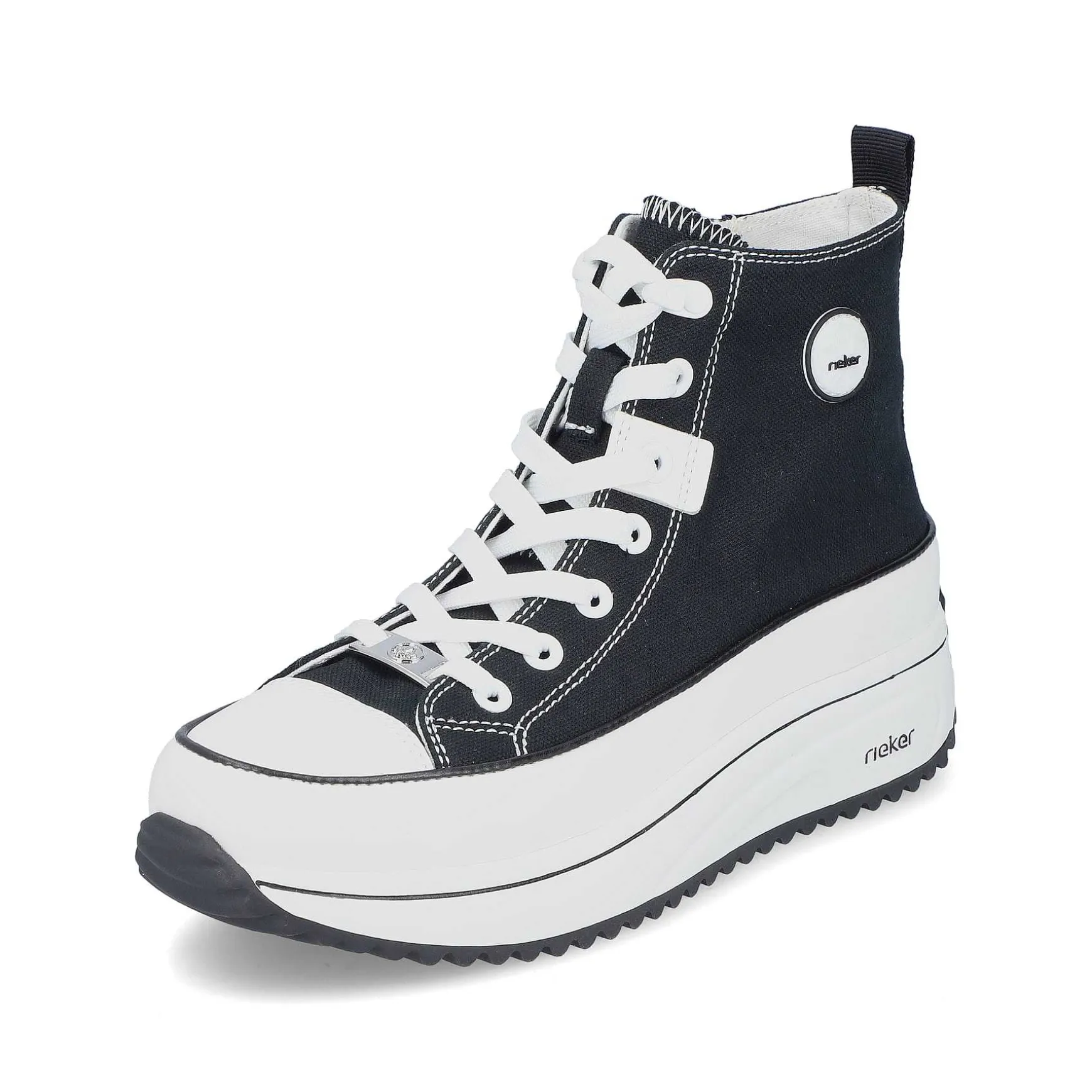 Rieker Women'S Sneaker High Deep Black