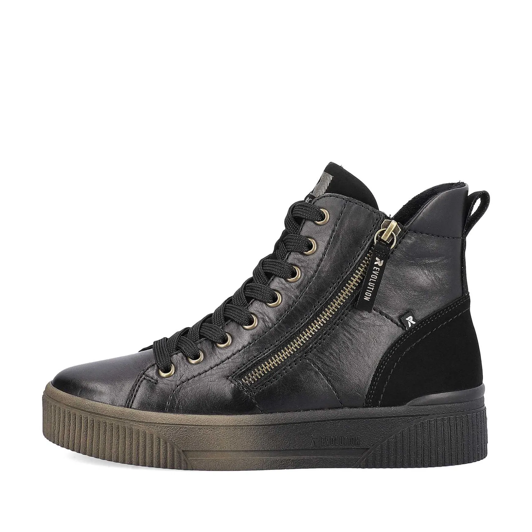 Rieker Women'S Sneaker High Urban Black