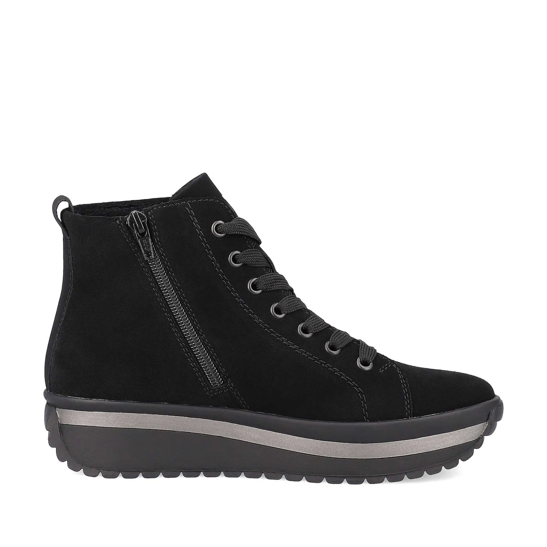 Rieker Women'S Sneaker High Deep Black