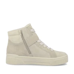 Rieker Women'S Sneaker High Cream Beige