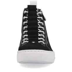 Rieker Women'S Sneaker High Night Black-Crystal White