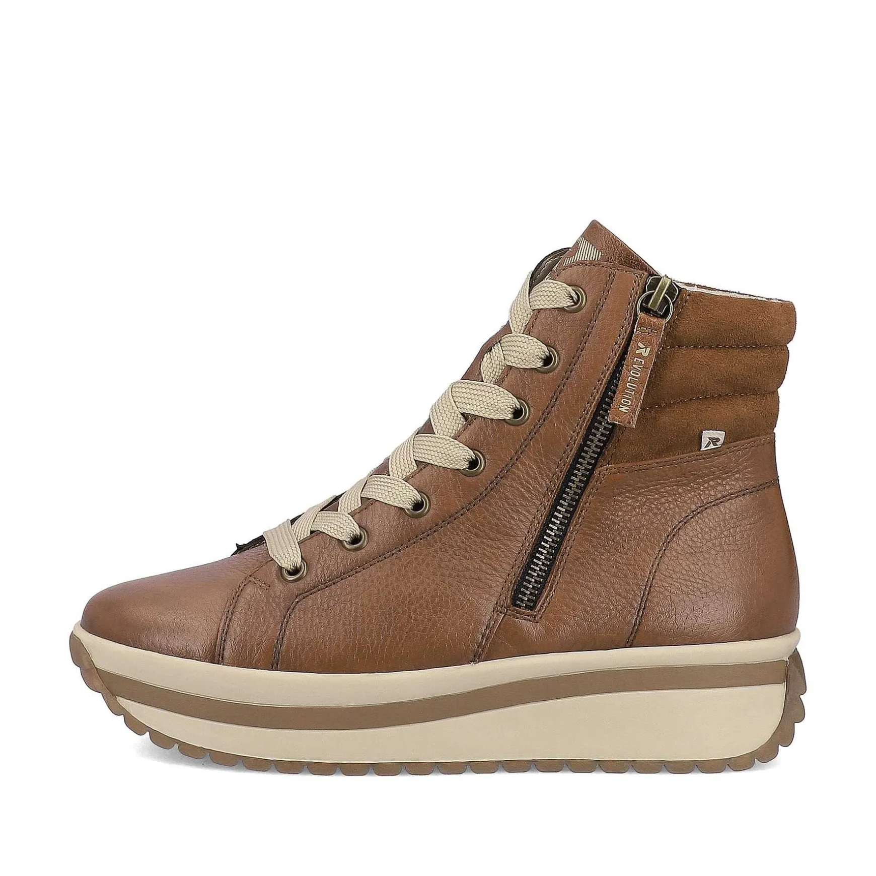 Rieker Women'S Sneaker High Wood Brown