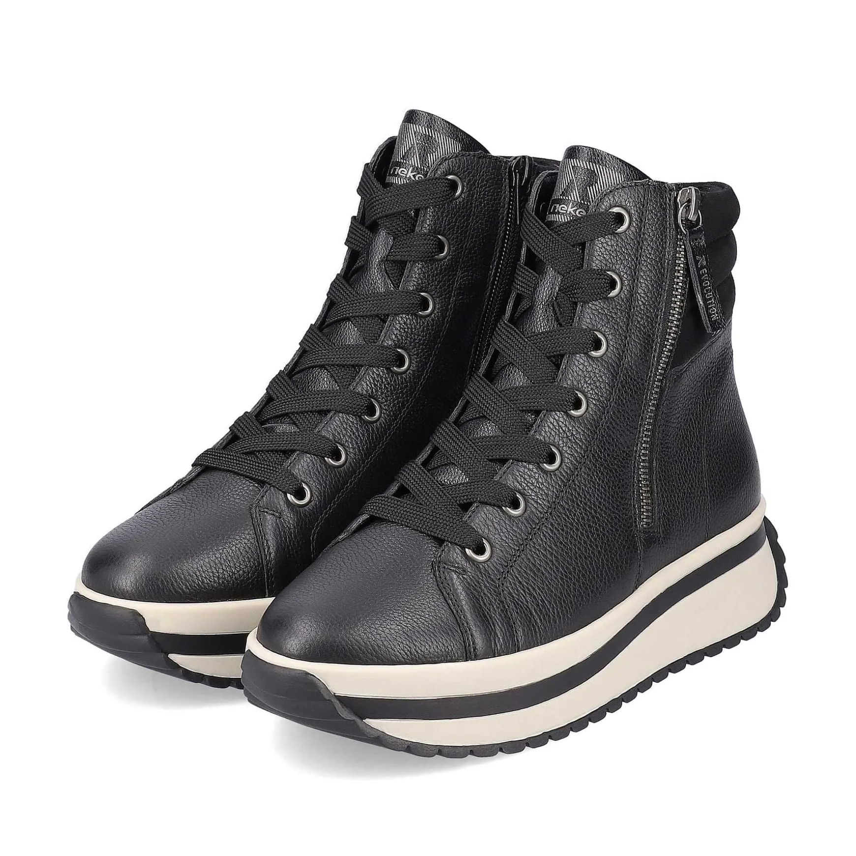 Rieker Women'S Sneaker High Steel Black