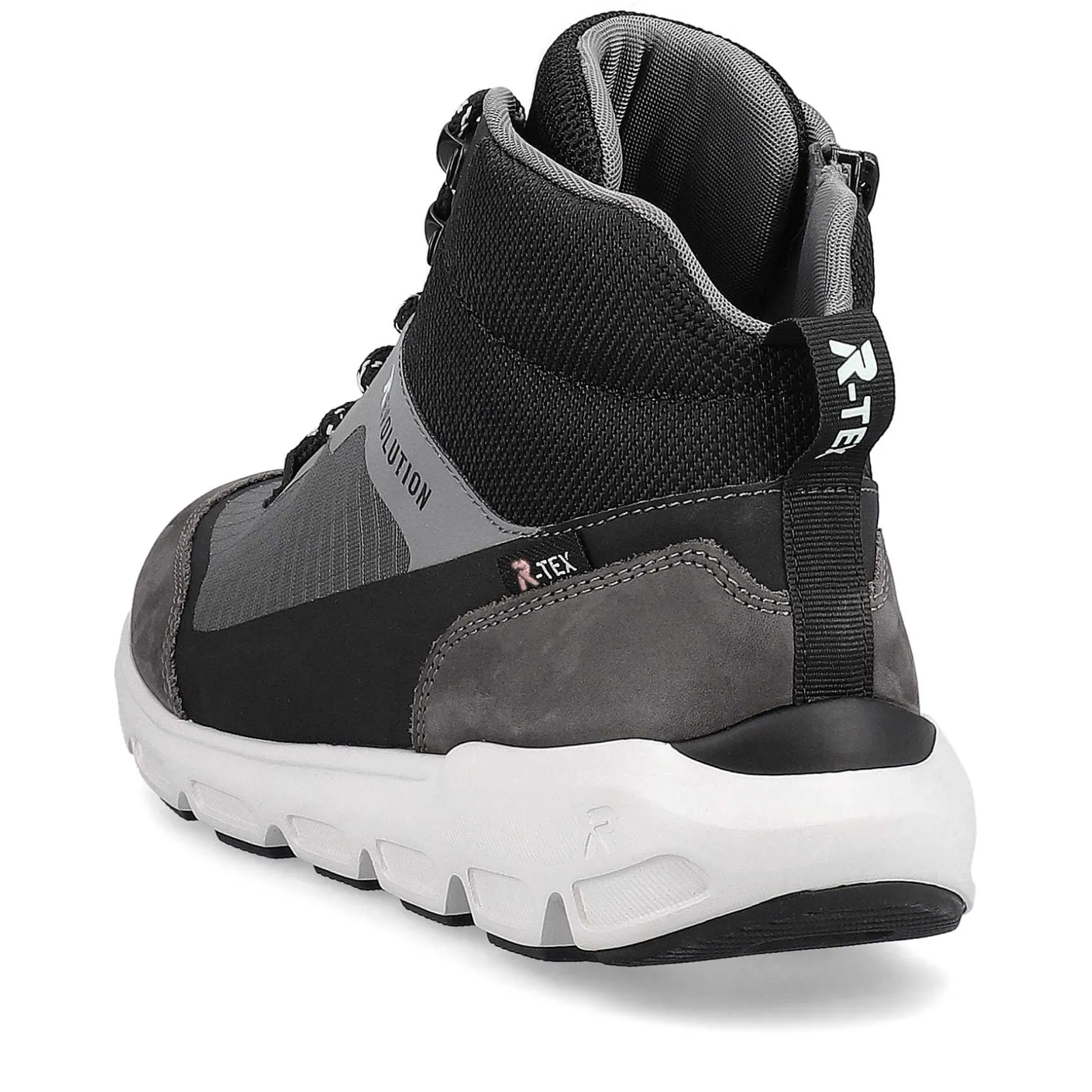 Rieker Women'S Sneaker High Stone-Grey Ocean-Blue