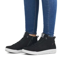 Rieker Women'S Sneaker High Deep Black