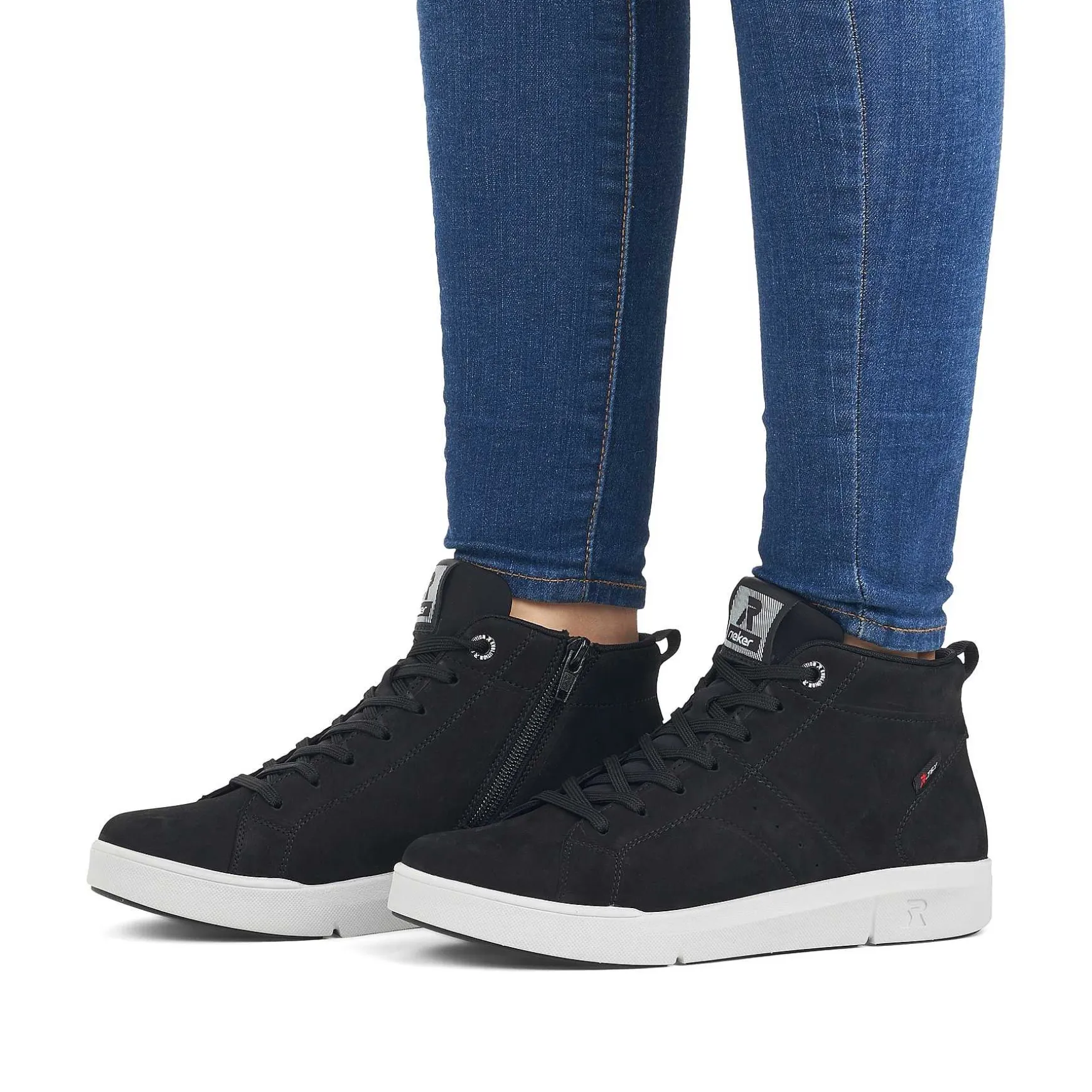 Rieker Women'S Sneaker High Deep Black