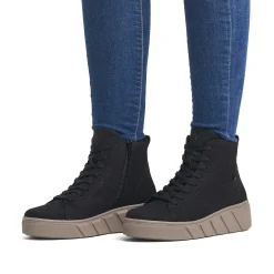 Rieker Women'S Sneaker High Urban Black