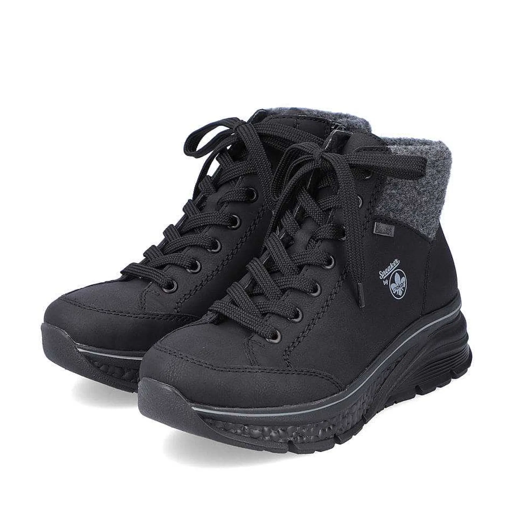 Rieker Women'S Sneaker High Deep Black