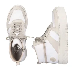 Rieker Women'S Sneaker High Swan White Beige