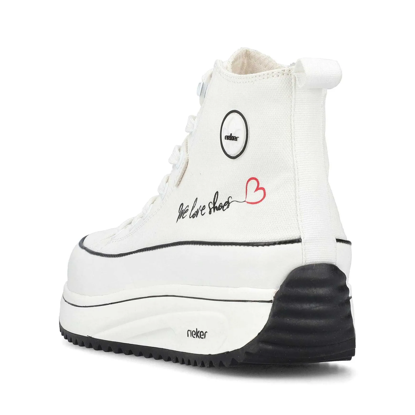Rieker Women'S Sneaker High Ice White