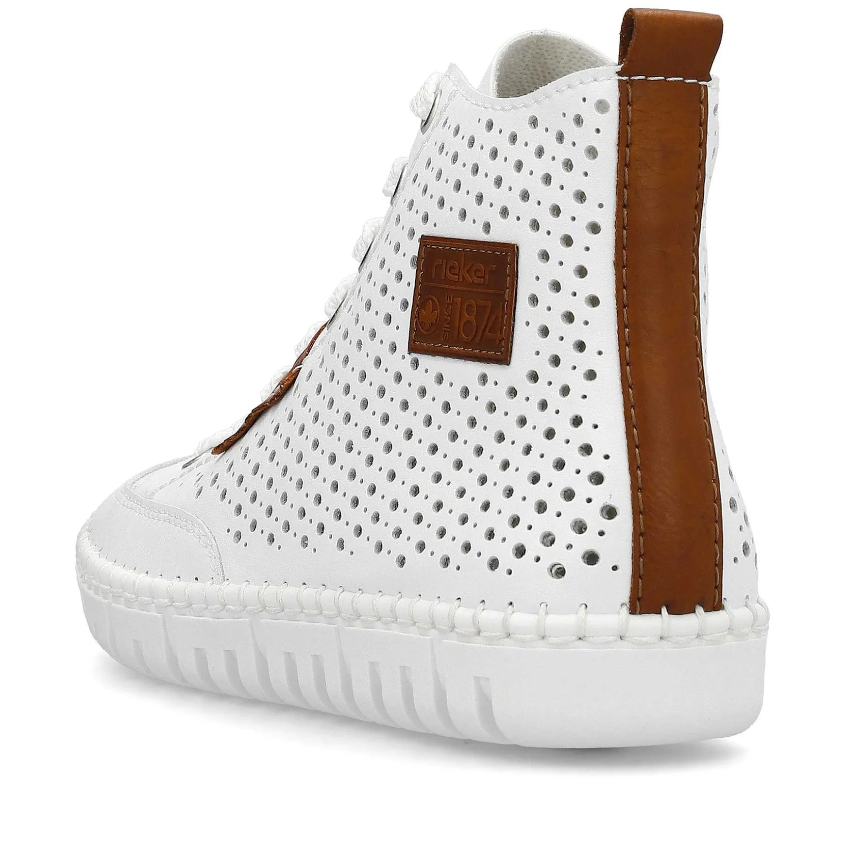 Rieker Women'S Sneaker High Brilliant White