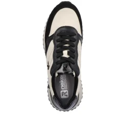 Rieker Women'S Sneaker Low Linen Graphite