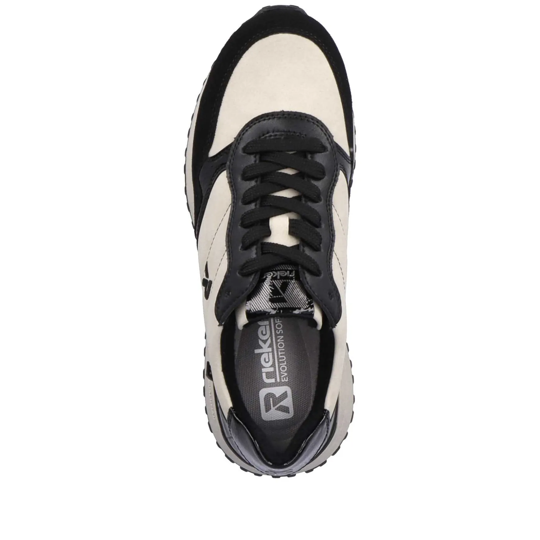 Rieker Women'S Sneaker Low Linen Graphite