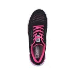 Rieker Women'S Sneaker Low Urban Black Flamingo Pink