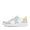 Rieker Women'S Sneaker Low Snow-White Dusty-Grey