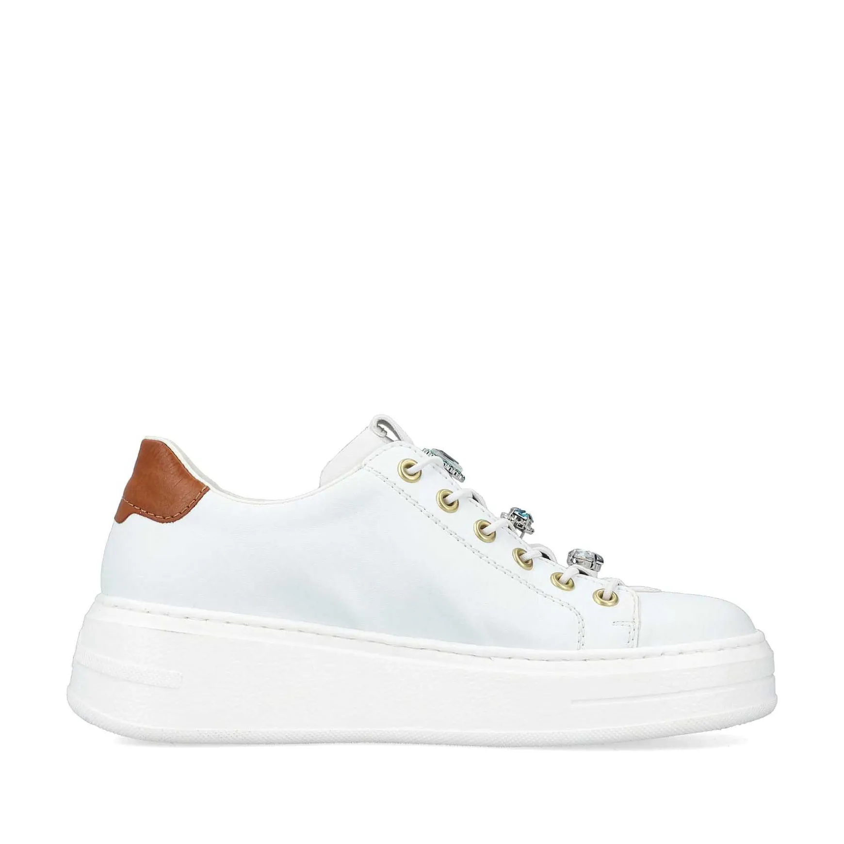 Rieker Women'S Sneaker Low Snow White