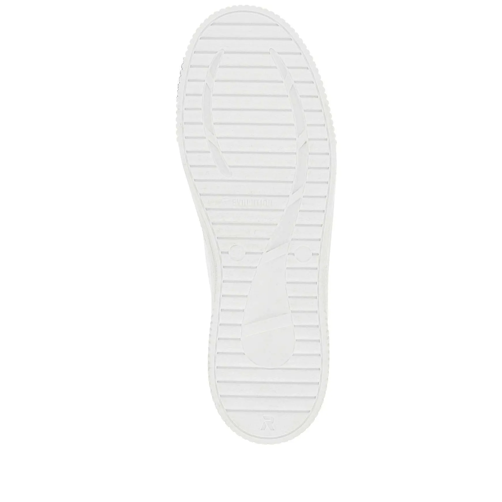 Rieker Women'S Sneaker Low Crystal-White Light-Aqua