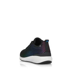 Rieker Women'S Sneaker Low Deep Black Rainbow
