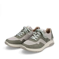 Rieker Women'S Sneaker Low Cactus Green-Light Beige
