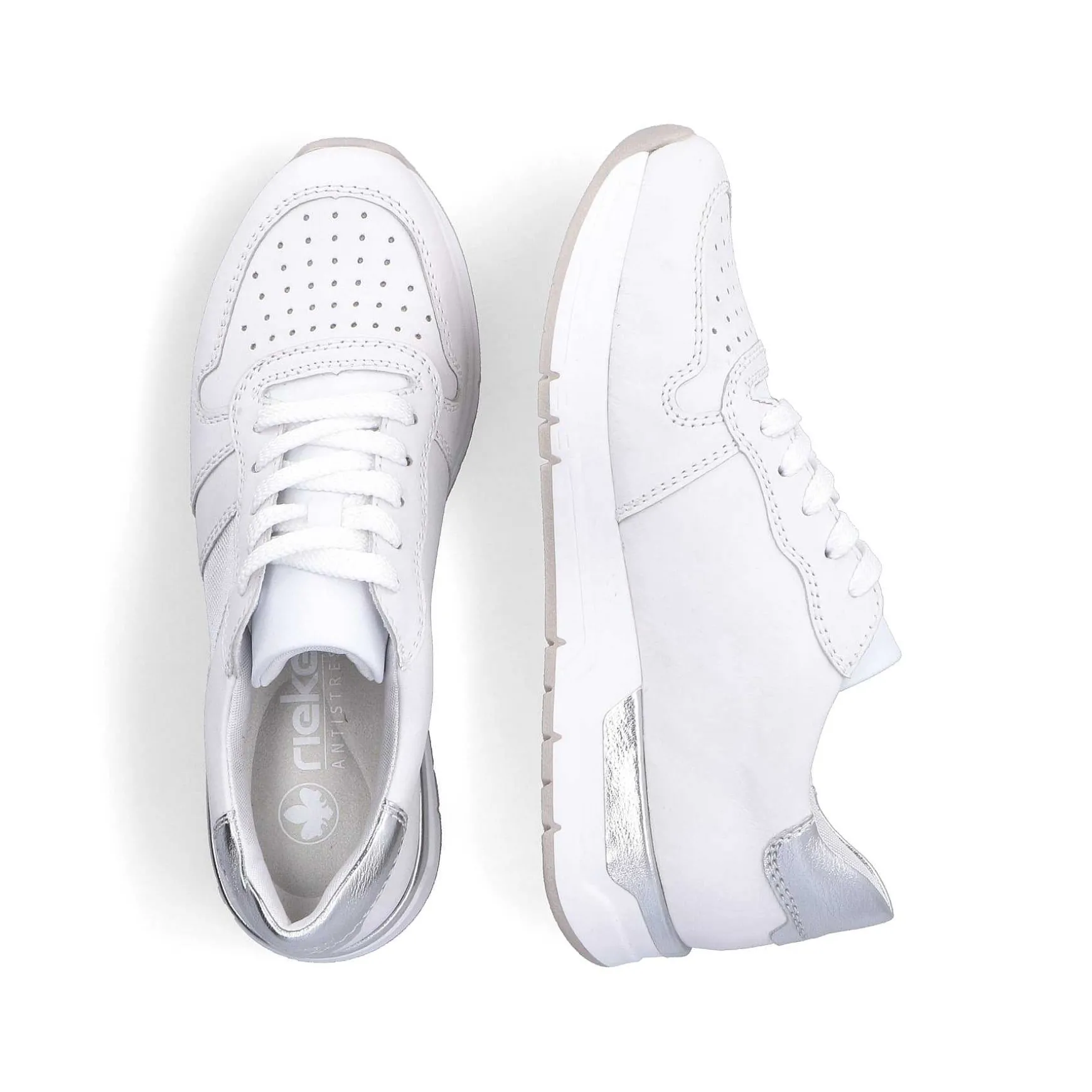 Rieker Women'S Sneaker Low Ice White