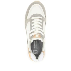 Rieker Women'S Sneaker Low Creamy-White Clay-Beige