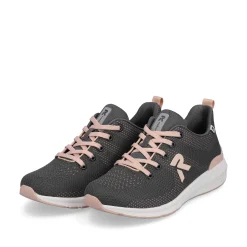 Rieker Women'S Sneaker Low Graphite Grey
