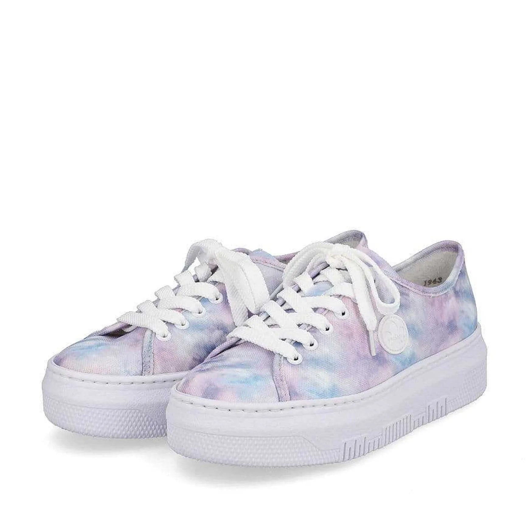 Rieker Women'S Sneaker Low Multi-Crystal White