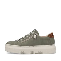 Rieker Women'S Sneaker Low Olive Green