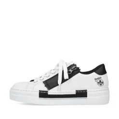 Rieker Women'S Sneaker Low Lily White-Night Black